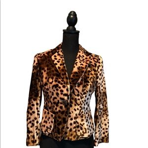 Talbots leopard print jacket